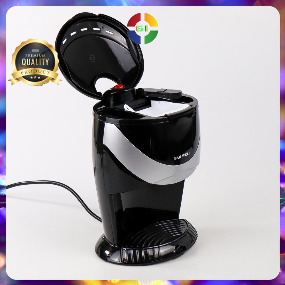 Mesin Kopi Listrik Drip Coffee Maker Double Cup Black