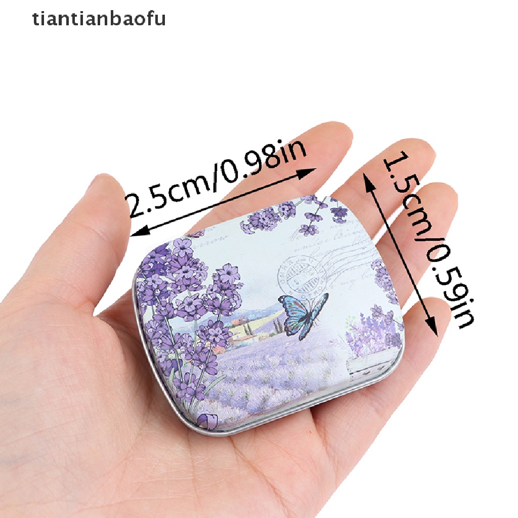 [tiantianbaofu] Lavender mini Box Sealed jar packing Kotak Perhiasan candy Box Coin Box Butik