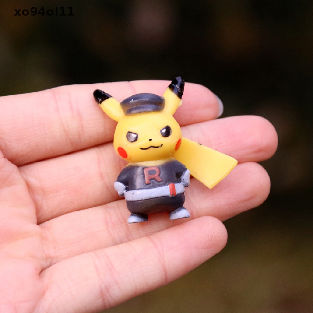 Xo Pokemon Action Figure Mainan Set Boneka Mainan Kartun Mini Pikachu Anime Model Toy OL