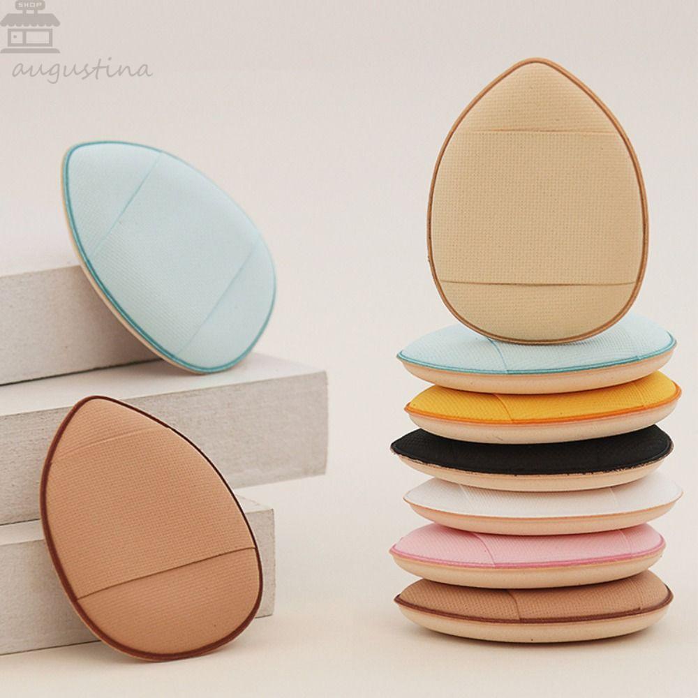 Agustin 7pcs Mini Finger Puff Ujung Jari Wajah Makeup Puff Blush Concealer Cushion Kering Basah Dual-use Makeup Sponge