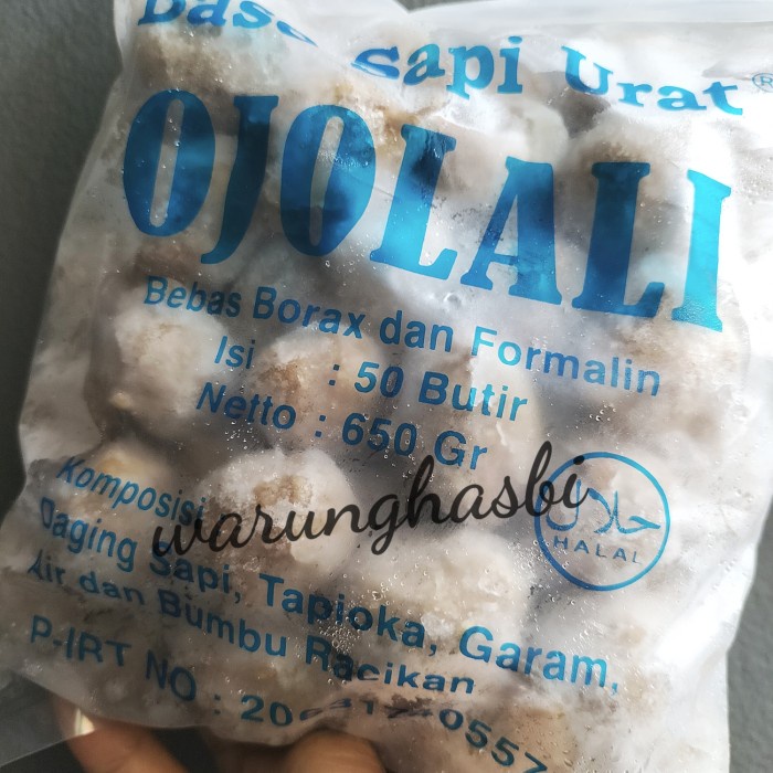 

OJOLALI Bakso Sapi Urat isi 50pcs