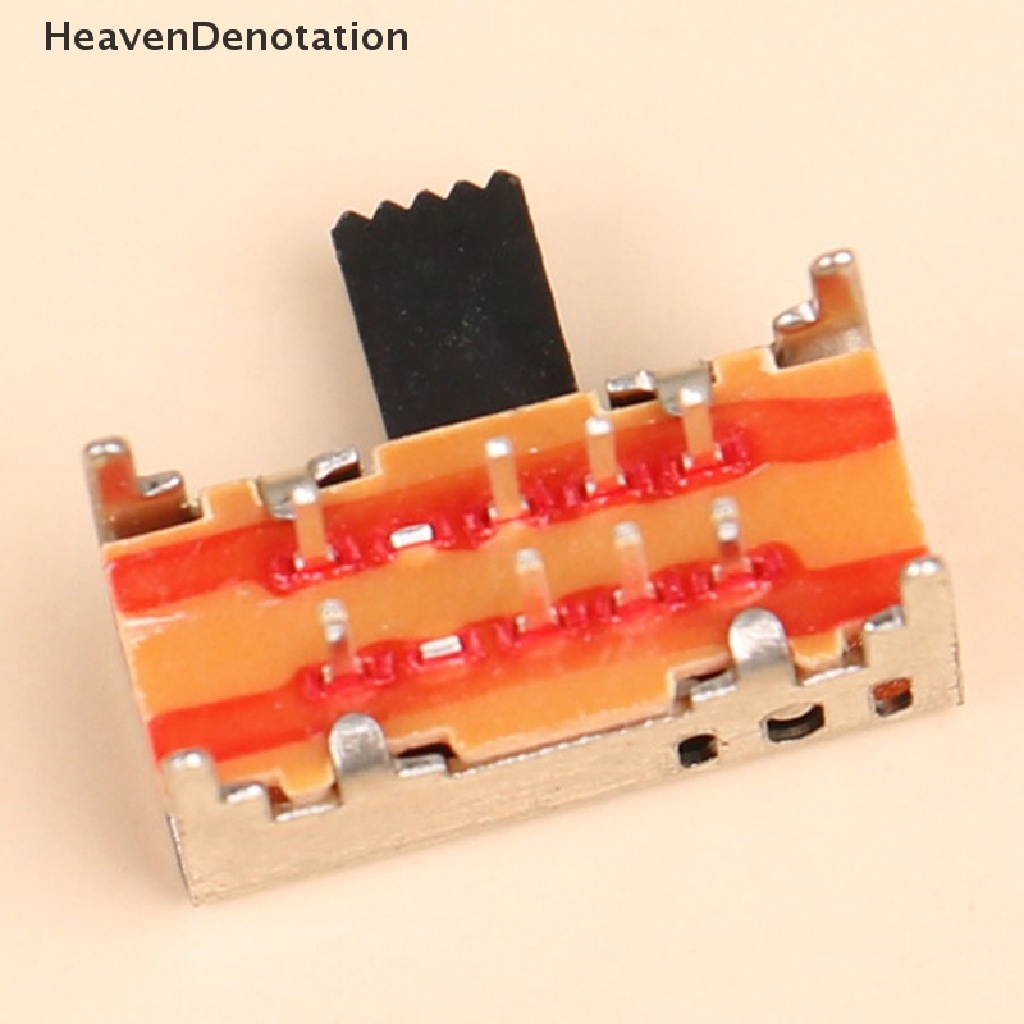 [HeavenDenotation] 10pcs Saklar Toggle sk23d05g6 Baris Ganda 3-gear 8-pin Saklar sliding horizontal HDV