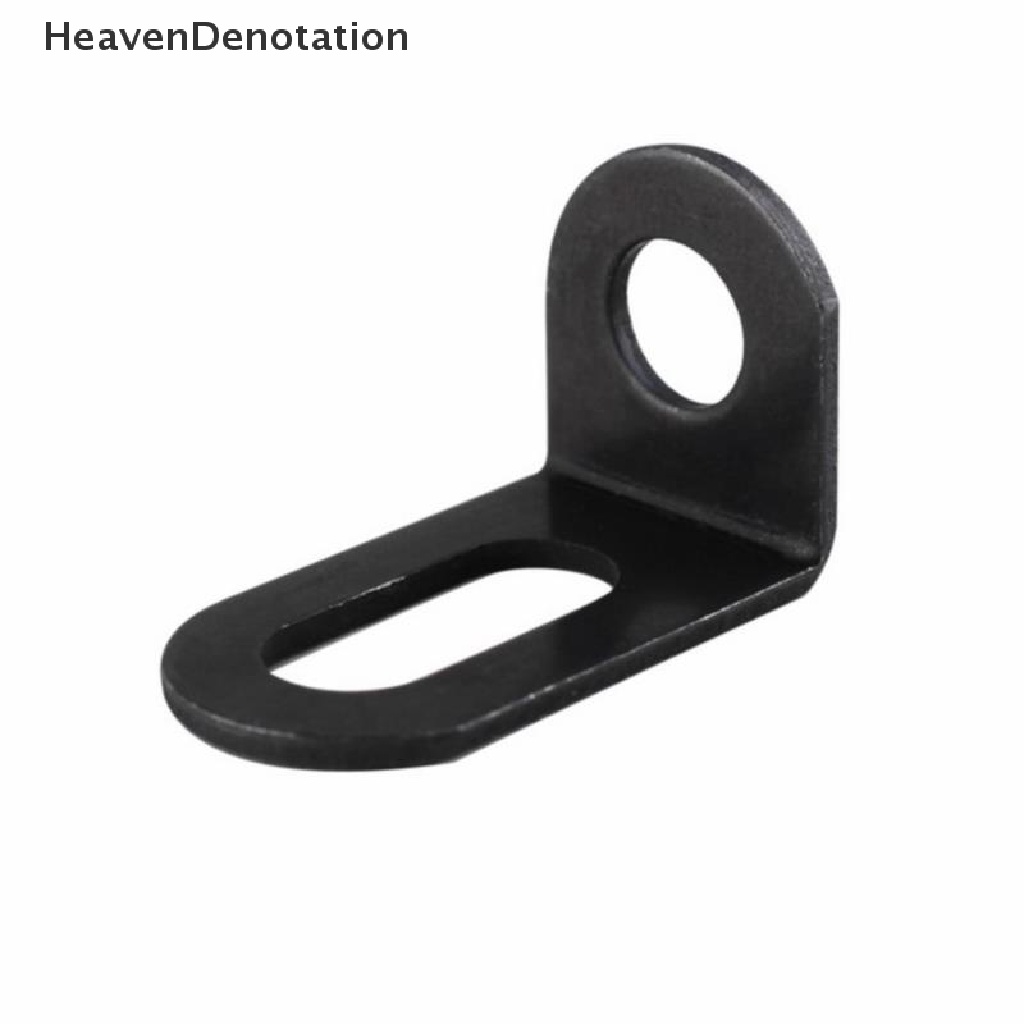 [HeavenDenotation] 10pcs Metal Corner Behel s Sudut Kanan Bentuk L Brace Hitam HDV