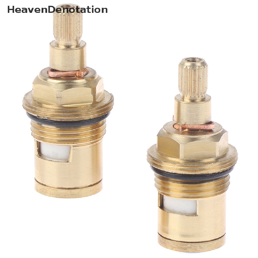 [HeavenDenotation] 2pcs 1per2 &quot;Pengganti Keran cartridge valve Keramik disc gland quarter turn 20tooth  Hdv