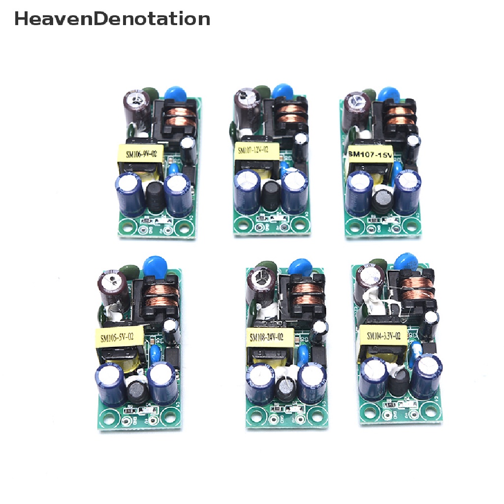 [HeavenDenotation] Ac-dc 3V 5V 9V 12V 15V 24V Papan Modul Power Supply Switching Terisolasi PLG06A HDV