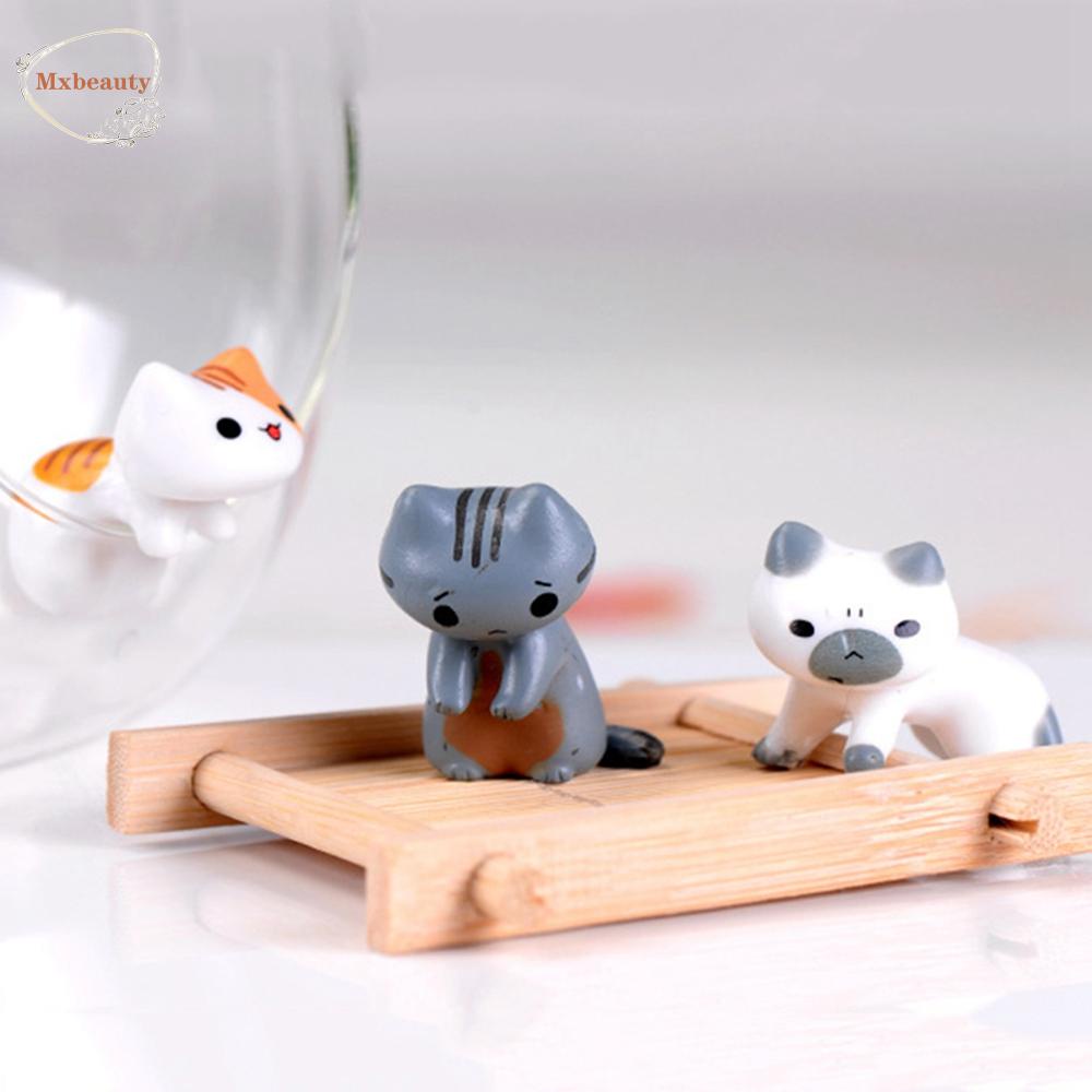 Mxbeauty Ornamen Patung Bentuk Kucing Untuk Taman