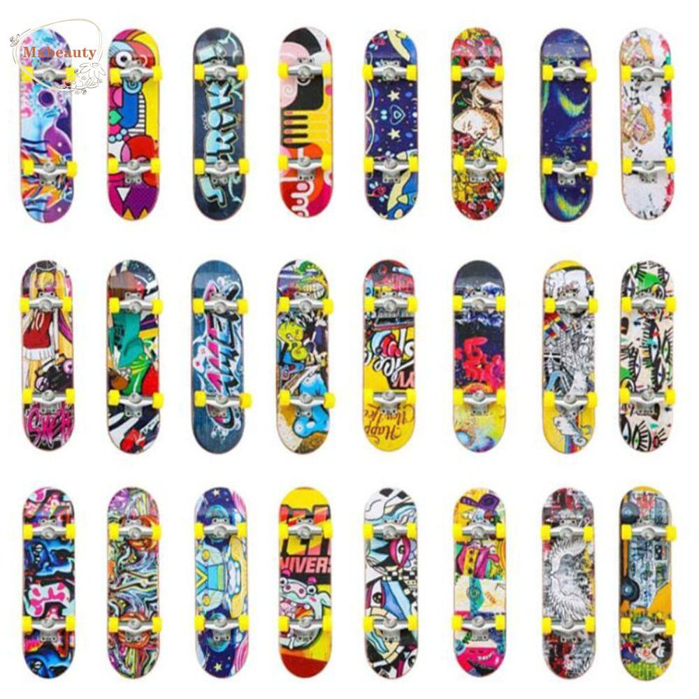 Mxbeauty Mini Fingerboard Lovable 3pcs Alloy Slide Mainan Aneh Papan Jari Natal Kekinian Foundation Fingerboard