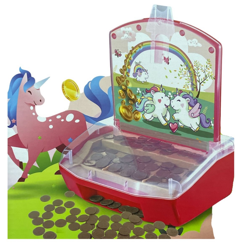 Mainan Anak COIN PUSH MACHINE Mainan Mesin Pendorong Koin Anak