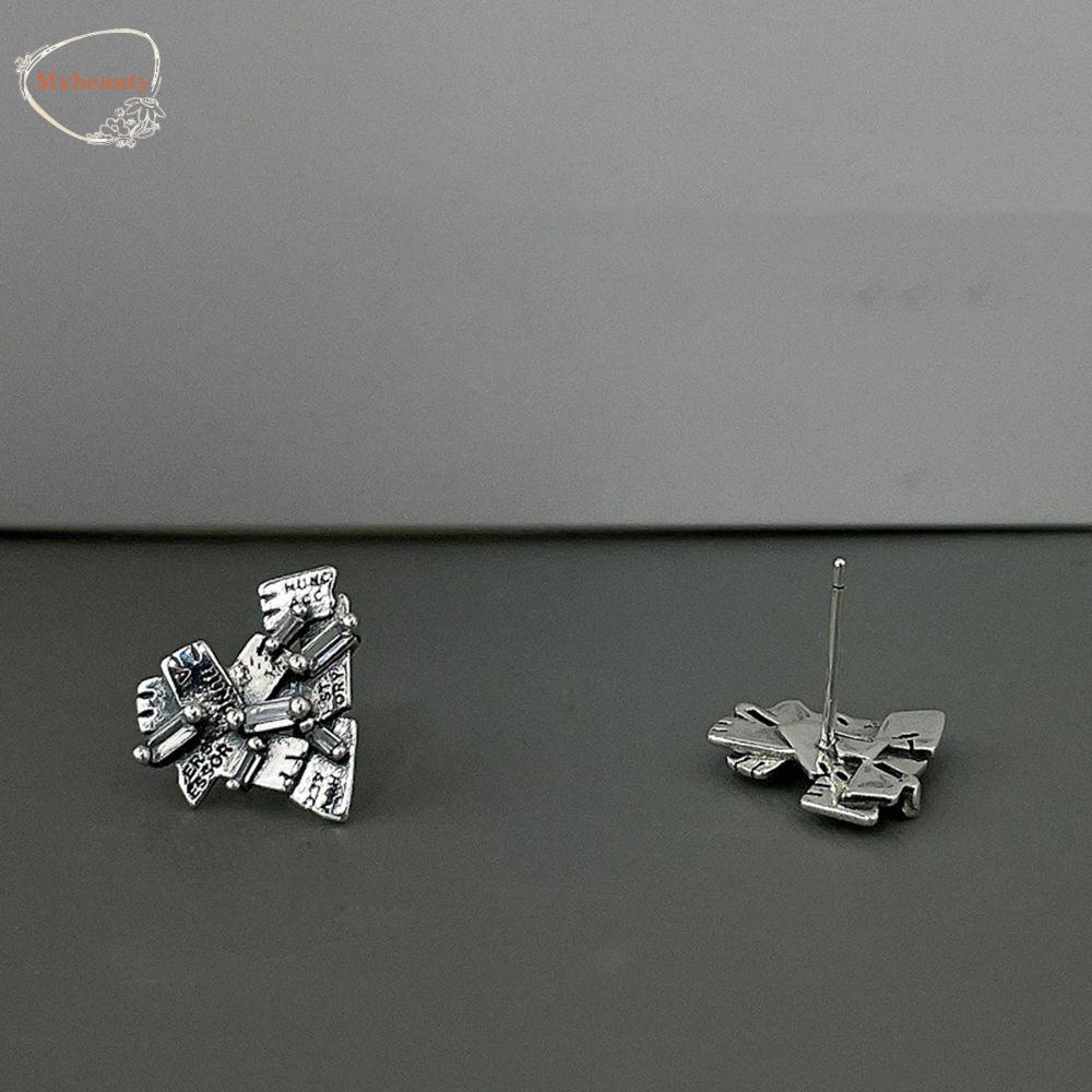 Mxbeauty Anting Love Hati Trendy Kreatif Wanita Unik Alloy Patah Anting Gaya Korea