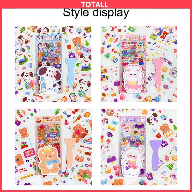 COD Stiker Scrapbook Lucu Kartun Kartun PET Tahan Air DIY Bahan Dekorasi Cangkir Air Stiker-Totall