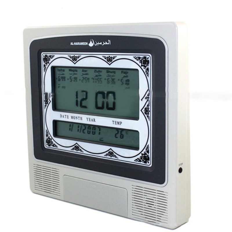 Gro Alarm Jam Sholat Digital Reminder Jam Dinding Azan Jam Weker Meja Waktu Sholat Muslim Jam Hias Temp Displ