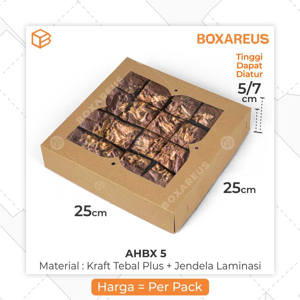 Kotak Kue Dus Bolu 25 x 25cm Box Brownies Pastry Packaging |AHBX 5