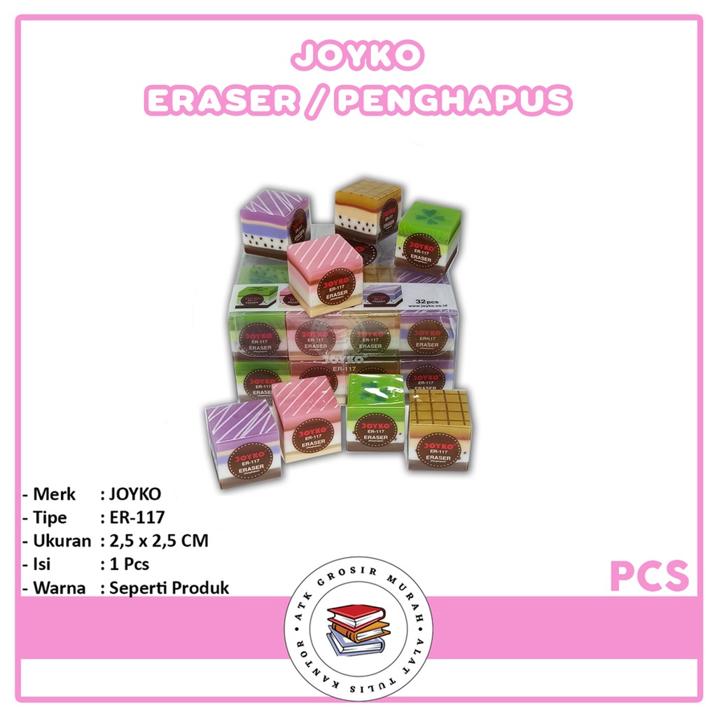 

JOYKO - ERASER ER-117 - Penghapus Pensil Motif Lucu - Pcs