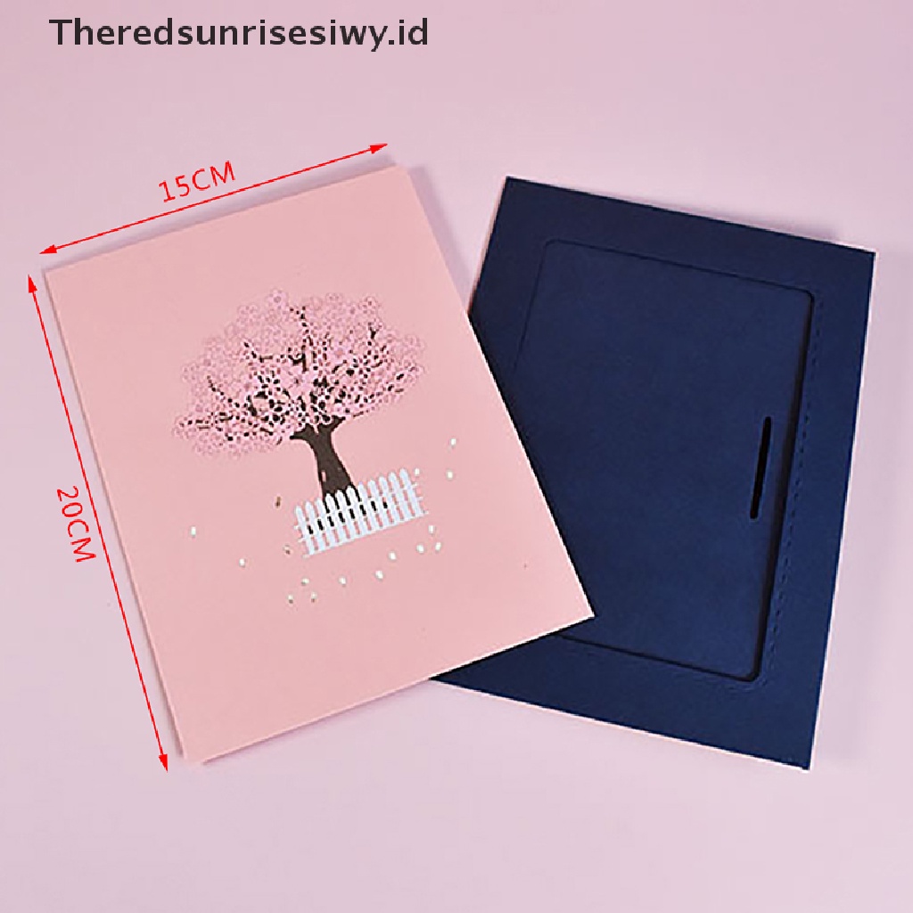 # Kado Mom &amp; PAPA DIY # Popup cherry blossom 3D Greeg Card Ulang Tahun Mother's Day Wedding Anniversary~