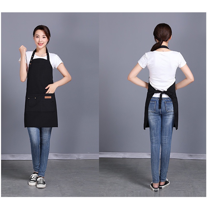 Apron Masak Anti Air Celemek Dapur Barista