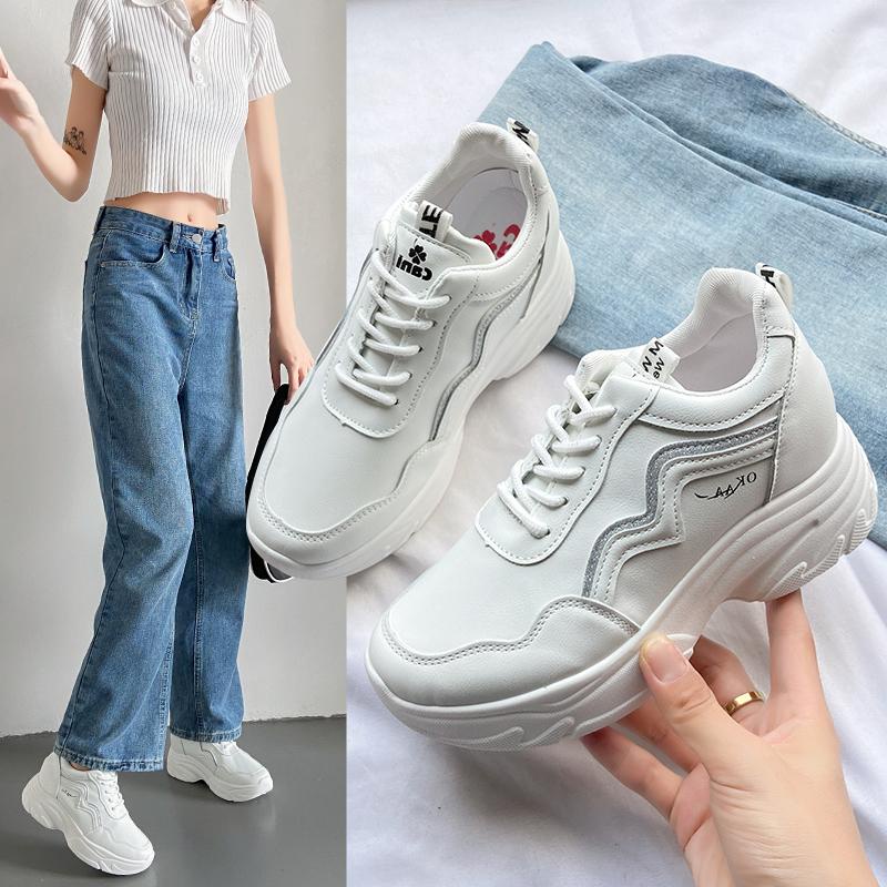 CaniKorea &quot;FREE BOX&quot; Yuna Sepatu Sneakers Wanita Kasual Fashion Korea Import 9205