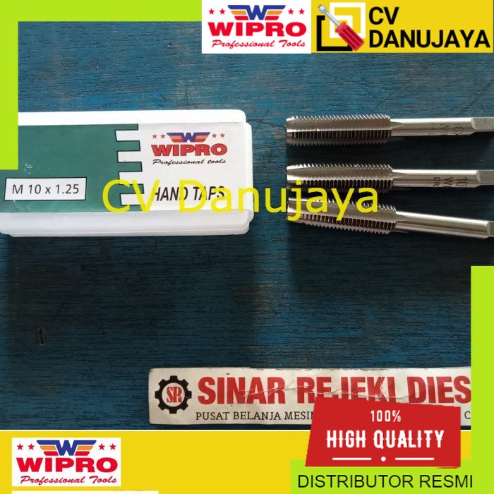 Hand Tap Handtap Handtaps Taps M10x1.25 M10 x 1.25 M10 x 1,25 M10x1,25 Wipro zg