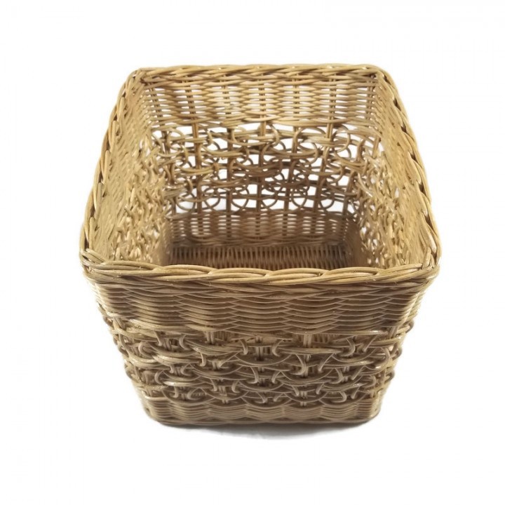 Kerajinan Tangan Rotan - Keranjang Kotak Kecil 20x20x21cm