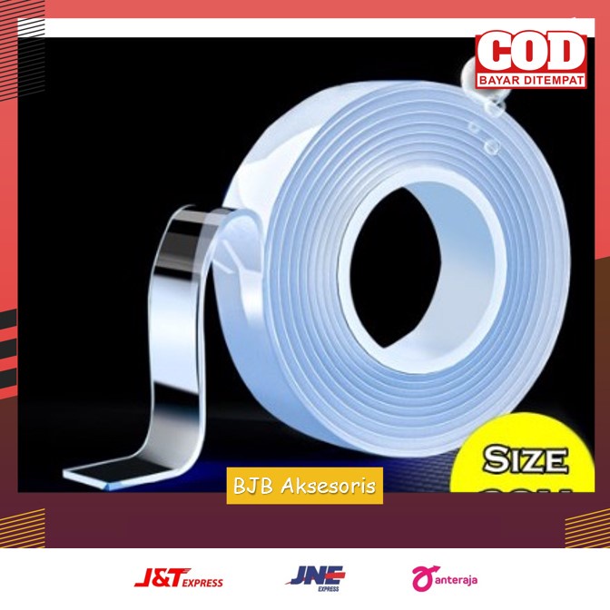 

NANO DOUBLE TAPE / DOUBLE TAPE / SELOTIP ISOLASI BENING MULTIFUNGSI | BJB AKSESORIS