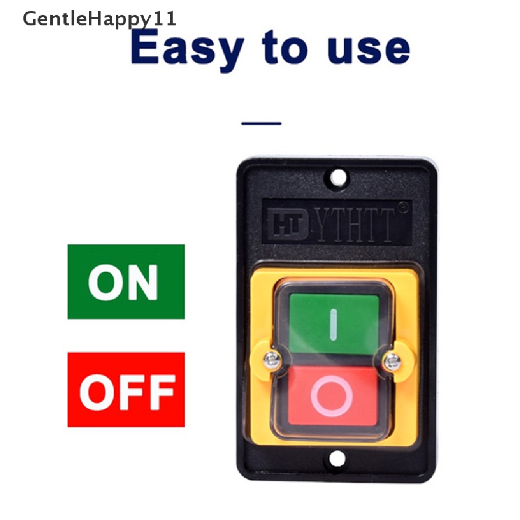 Gentlehappy On Off Water Proof Push Button Switch Tombol Tekan Tahan Air Untuk Mesin Cutg Bench id