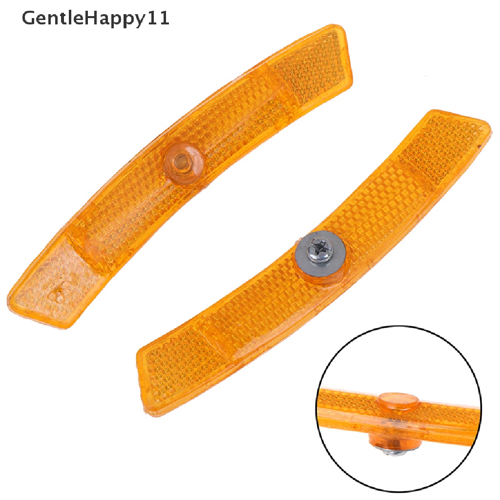 Gentlehappy 2pcs Sepeda Spoke Reflektor Safety Warning Light Wheel Rim Reflektif Light id