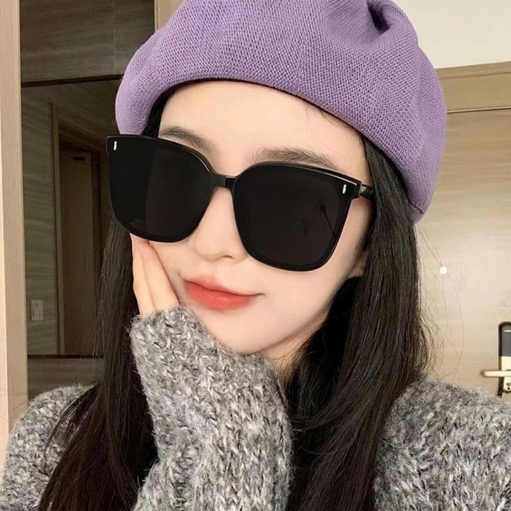 Kacamata Bingkai Persegi Korea Pria Wanita UV400 Kacamata Polarized Outdoor Eyewear