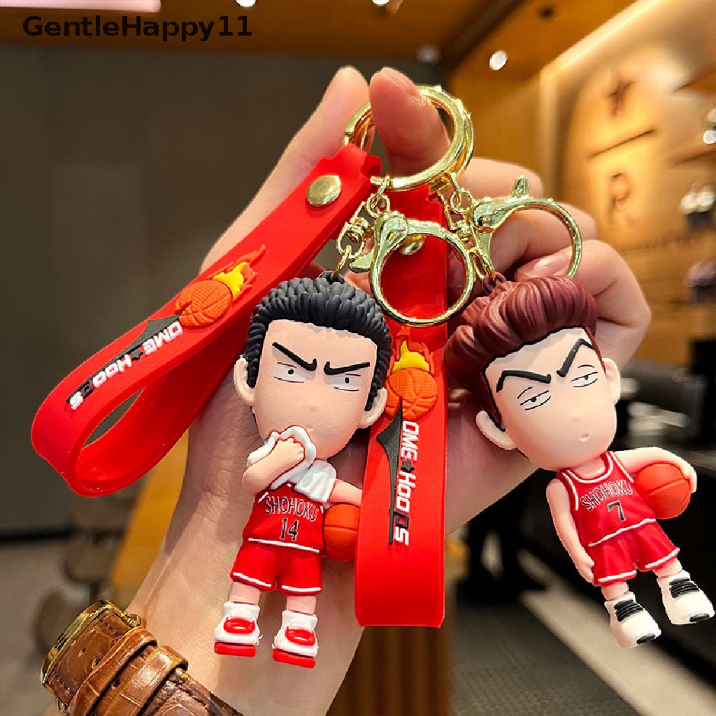 Gentlehappy Anime SLAM DUNK Gantungan Kunci Boneka Liontin Key Ring Ransel Hiasan Aksesoris id