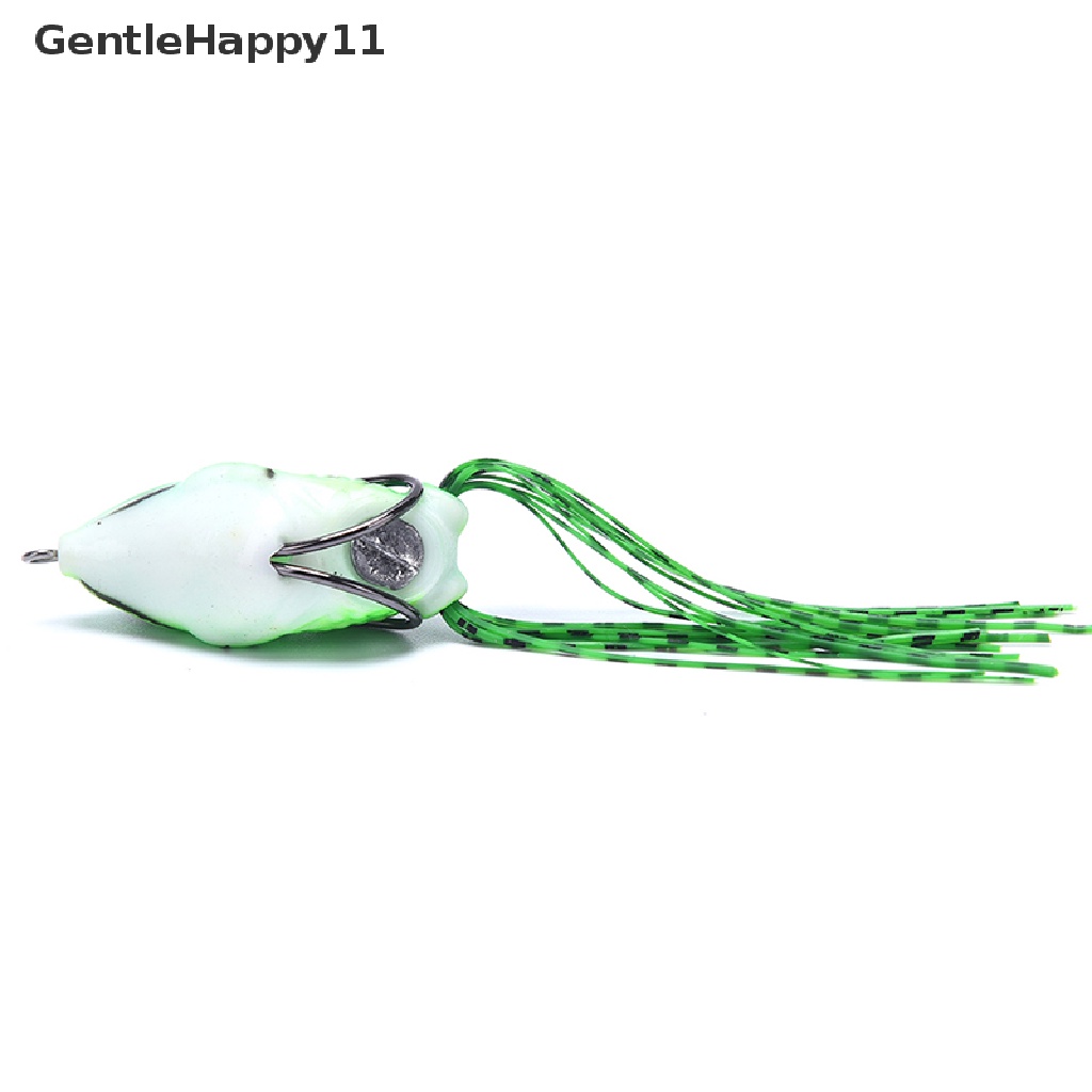 Gentlehappy Frog Soft Fishing Lure Double Hooks Alat Kodok Umpan Buatan id