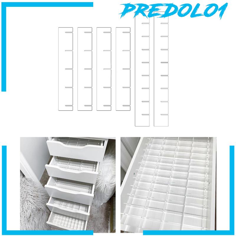 [Predolo1] 6x Sekat Laci Organizer Drawer Partition Board Untuk Meja Baju Make up