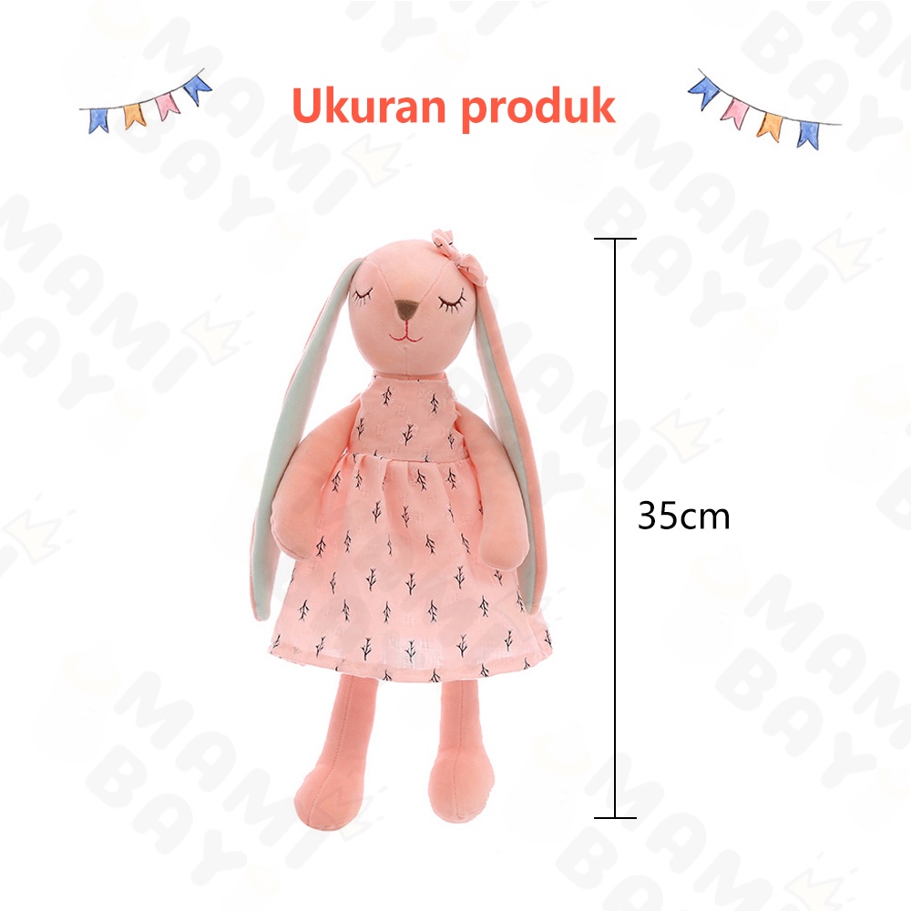 Mamibayi Boneka Bayi Kelinci Boneka Tidur Plush Rabbit Doll 35Cm