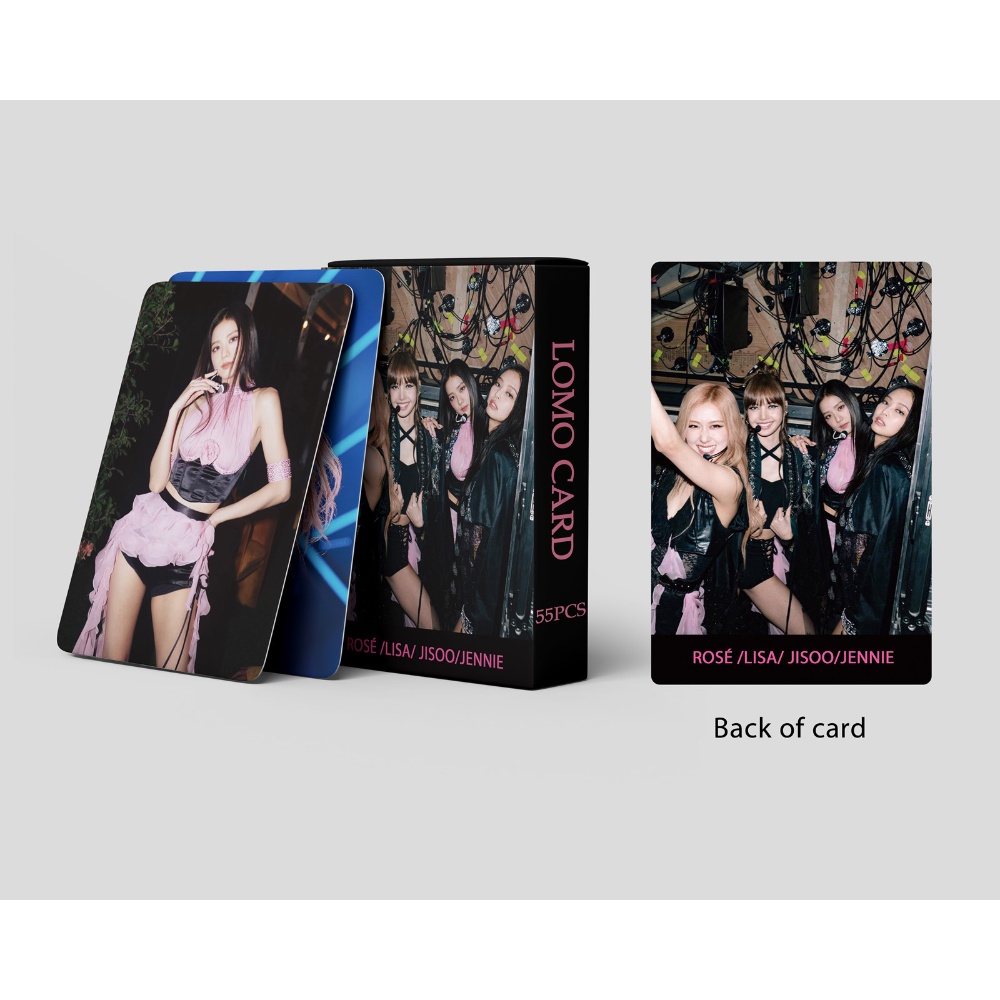 55pcs/set Kpop Blackpink Coachella Photocards 2023 Konser HD Koleksi Kartu Lomo JENNIE ROSE LISA JISOO Show Album Card Blackpink