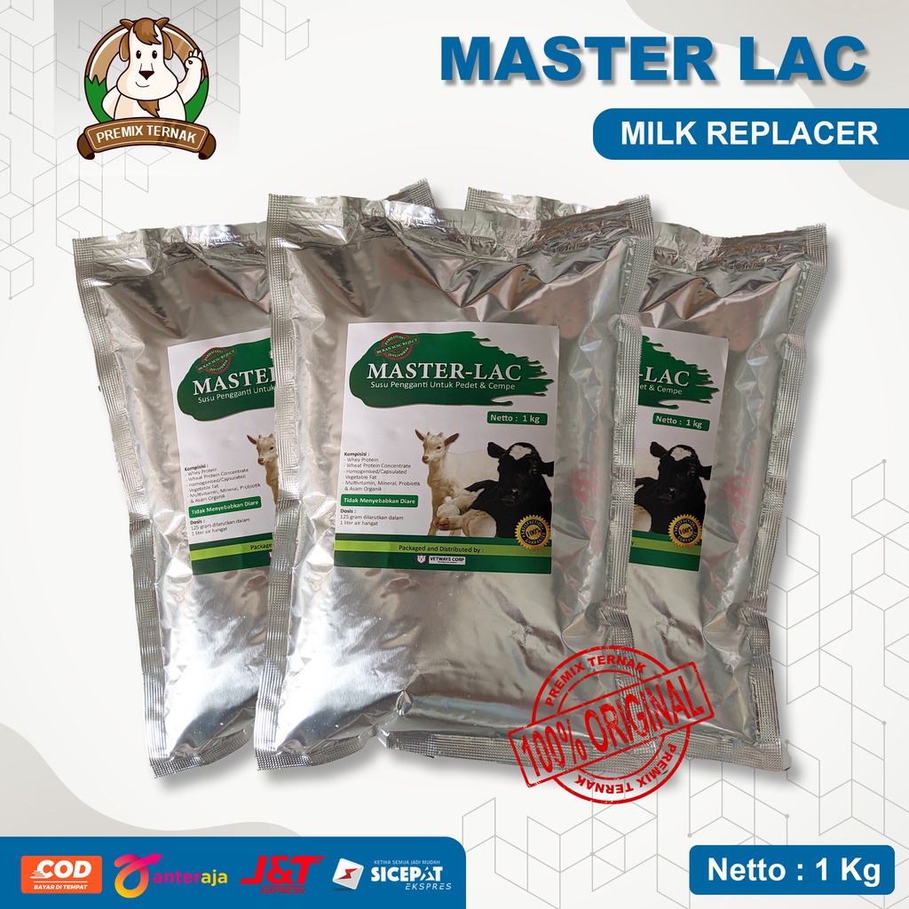 MASTER LAC 1 KG | Susu untuk Cempe Pedet Sapi Kambing Domba