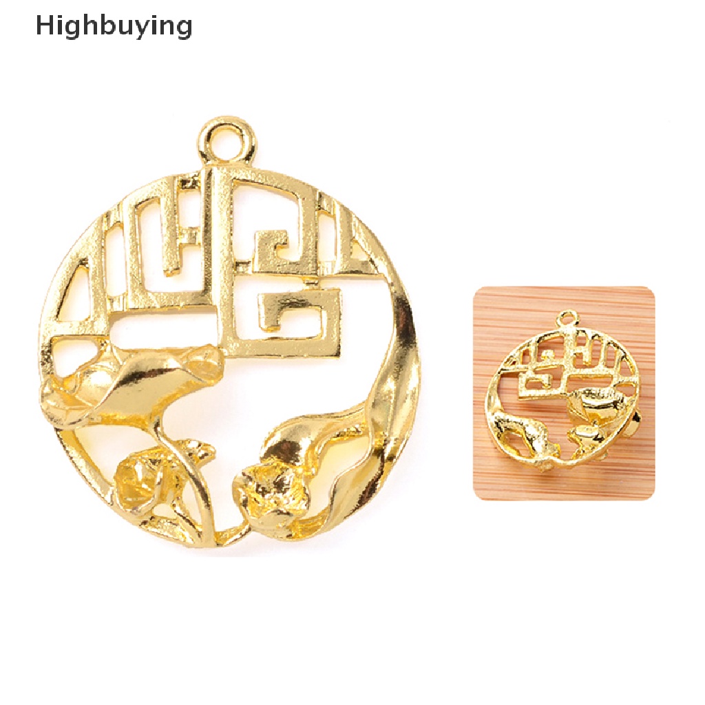 Hbid Vintage Liontin Bunga Logam Buatan Tangan Ornamen Tiara Diy Perhiasan Aksesoris Hollow pendant Glory