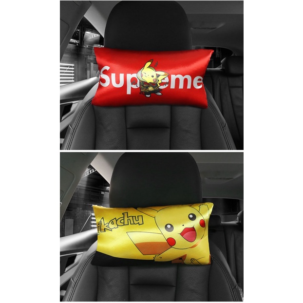 Headrest Kartun Untuk Mobil, Headrest Lucu Dan Kreatif Untuk Mobil, Bantal Pelindung Pinggang Dan Leher Untuk Penggunaan Mobil, Dan Bantal Untuk Penggunaan Mobil