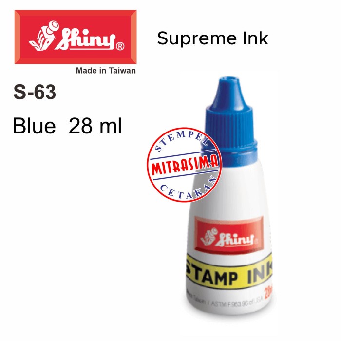 

Shiny S-63 ( Tinta standar warna Biru S 63 tipe S63 )