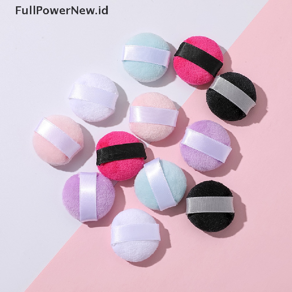 Power3 /4/6Pcs Mini Powder Puff Foundation Kecantikan Wajah Makeup Sponge Alat Kosmetik ID