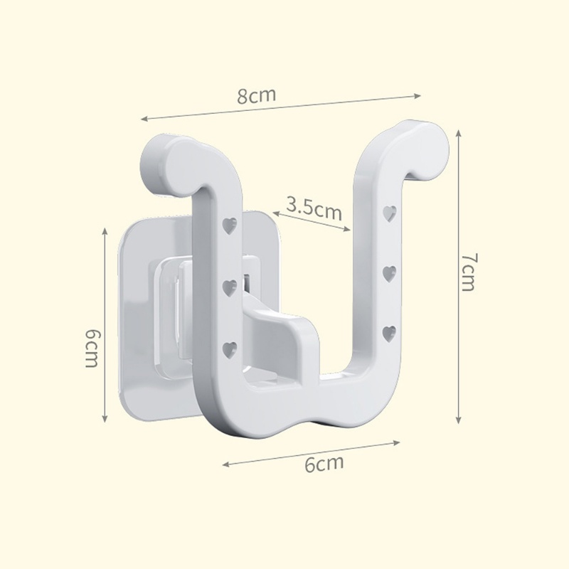 Kait Penyimpanan Sandal Geometri Perekat Diri Dinding Portable/Rak Gantung Sepatu Hemat Tempat/Alas Kaki Serbaguna Rumah Organize Hooks