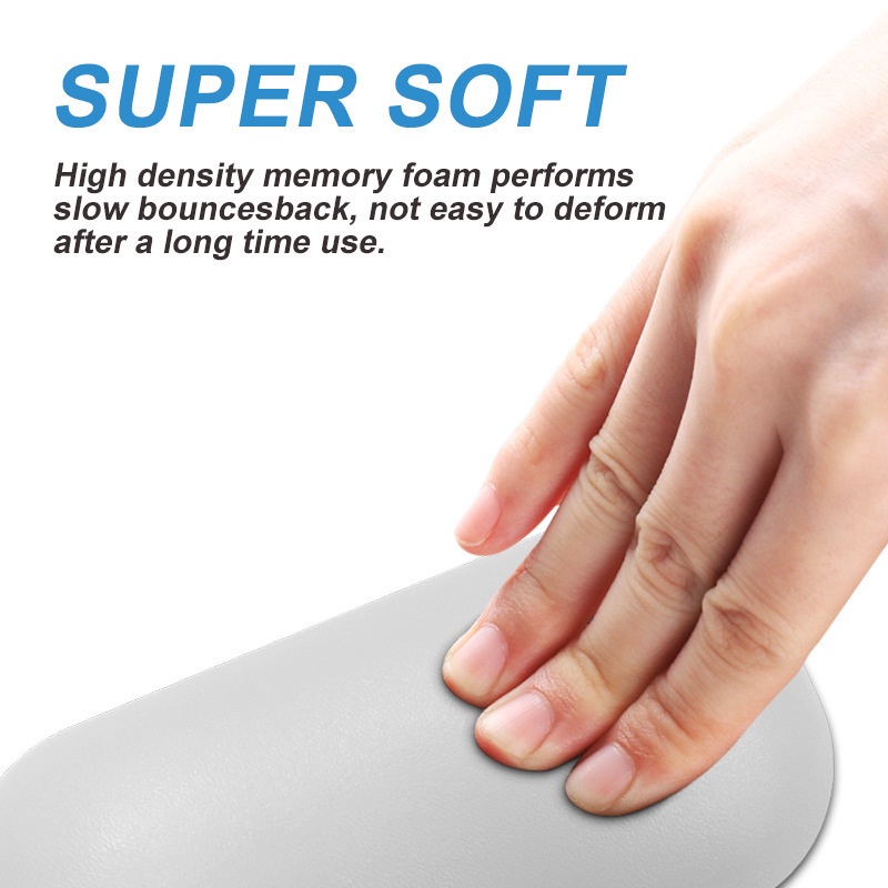 Leather Silicone Mouse Cushion Wrist Cushion Bantalan Pergelangan Tangan Mouse Pad Support Wrist Mouse Pad