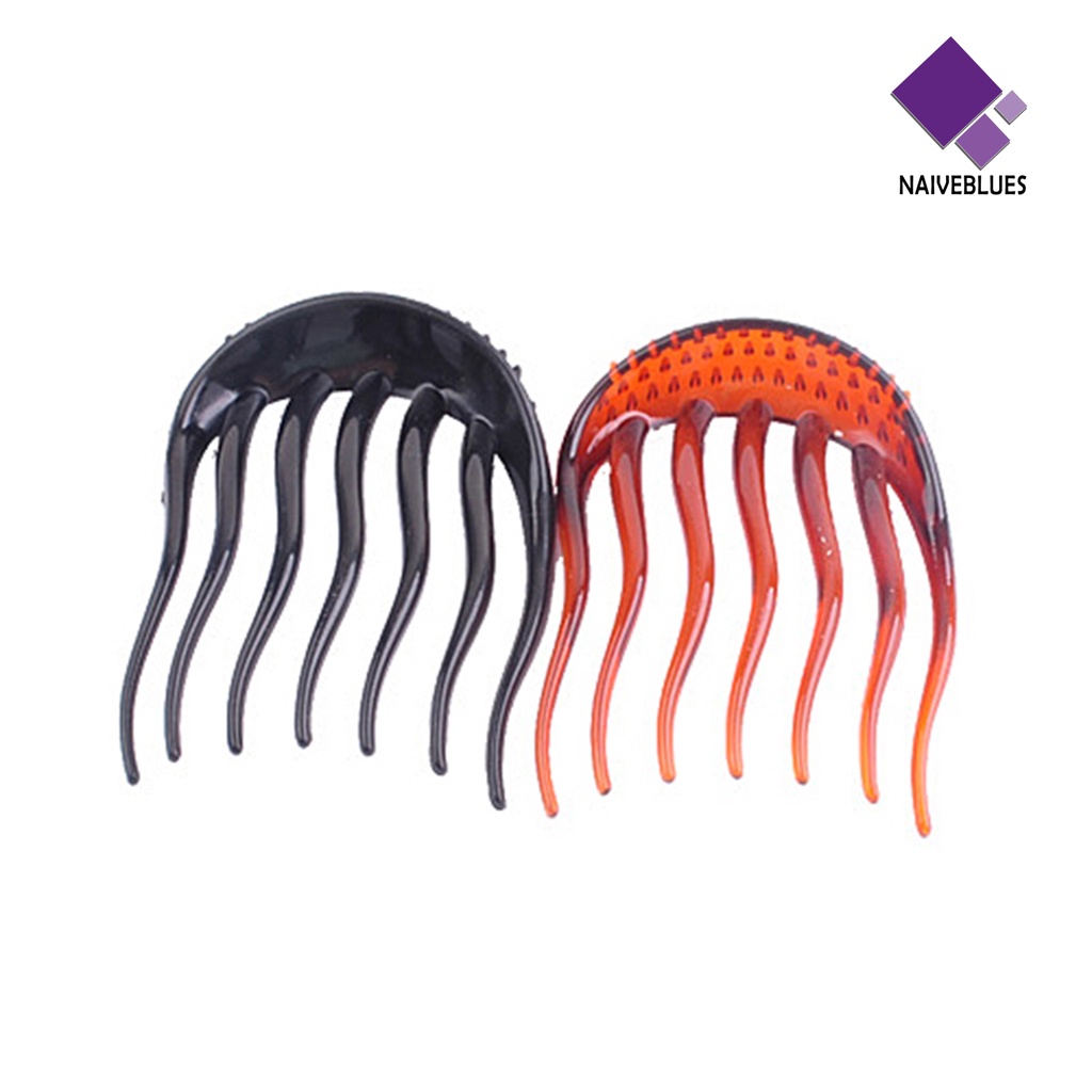 &lt; Naiveblues &gt; Insert Hair Clip Easy Attachment Warna Gaya Gelombang Insert Rambut Untuk Wanita