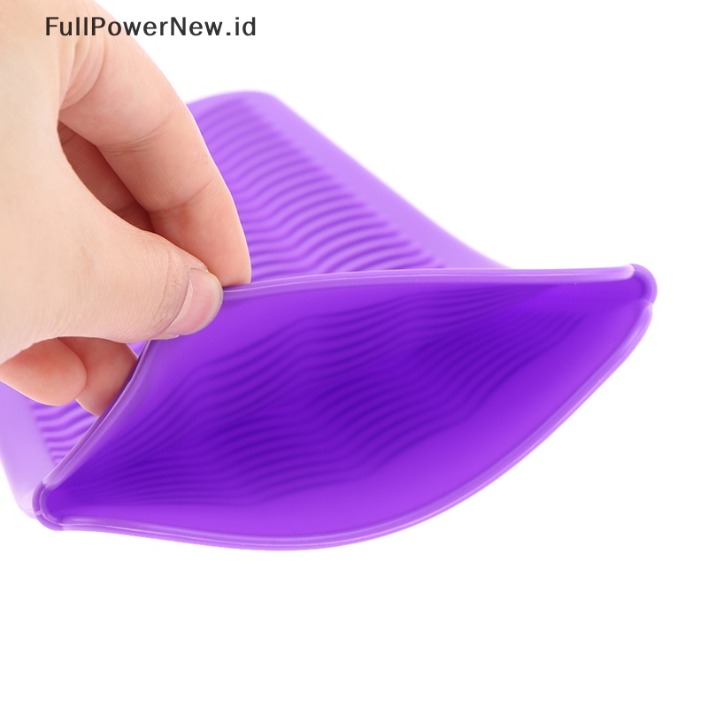 Power Pouch Matras Tahan Panas Silikon Untuk Curling Iron Pelurus Rambut Non-slip ID