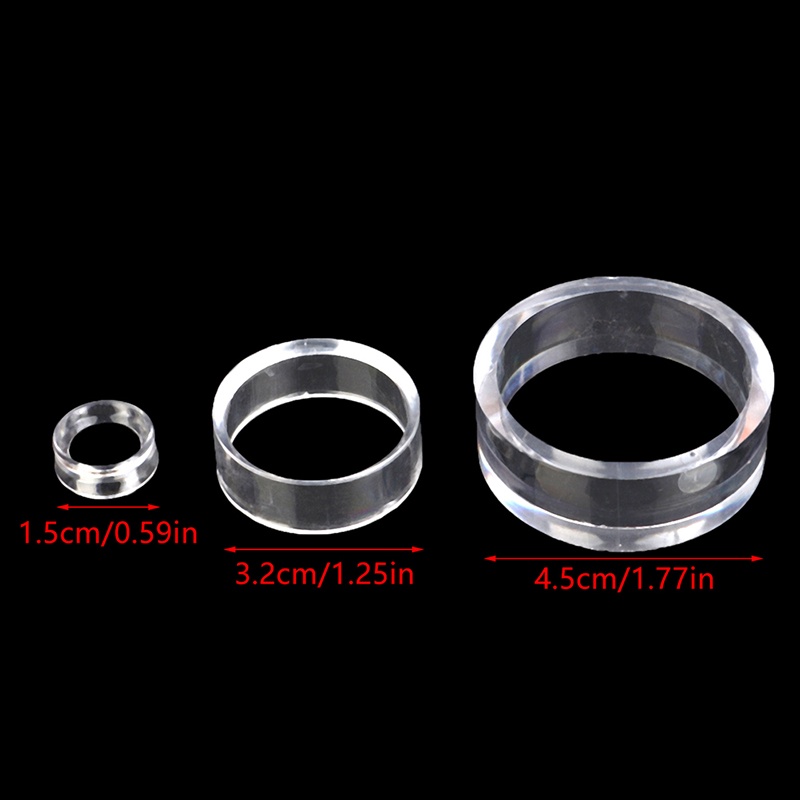 [lightoverflow2] 1set Transparan Jade Display Stand Sphere Holder Crystal Ball Base Penyangga Rak Perhiasan Gemstones Penyimpanan Organizer Rak [ID]