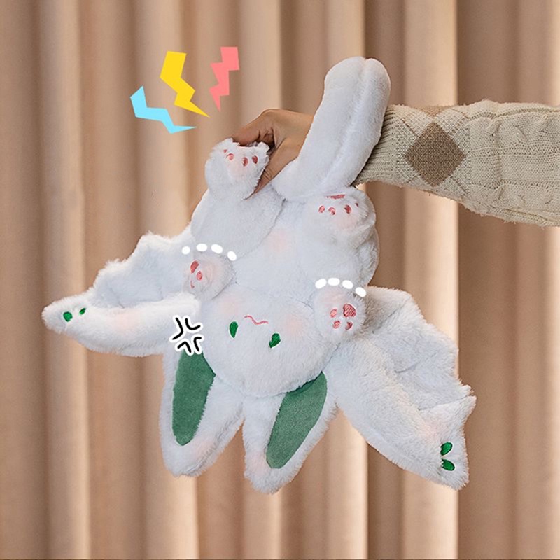 2023baru Kreatif Kelelawar Kelinci Mainan Mewah Manta Kawaii Hewan Semangat Ajaib Kelinci Plushie Boneka Bantal Mainan Lembut Untuk Anak Gadis Wanita