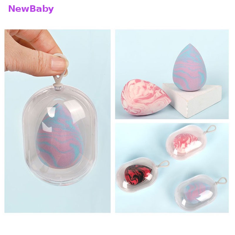 Newbaby New Beauty Makeup Puff Sponge Box Aksesoris Makeup Wanita Cakar Kucing Shell Box ID