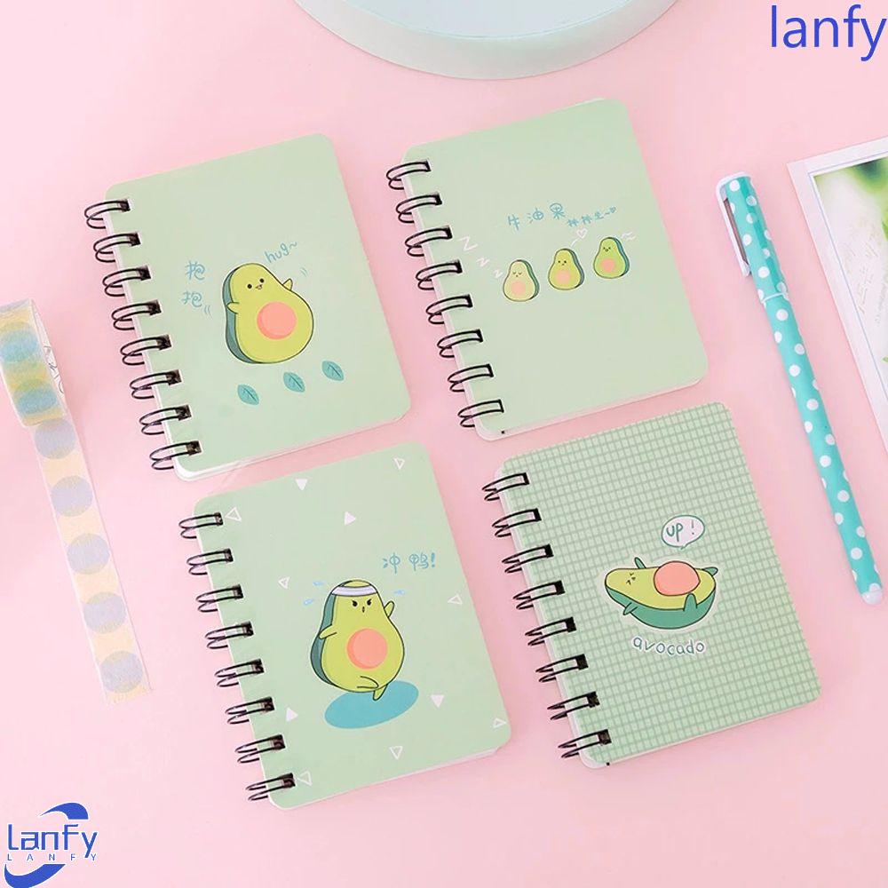 Lanfy Coil Notepad Hadiah Buku Latihan Anak Sekolah Kantor Supply A7 Bantalan Tulisan Stationery Diary Book