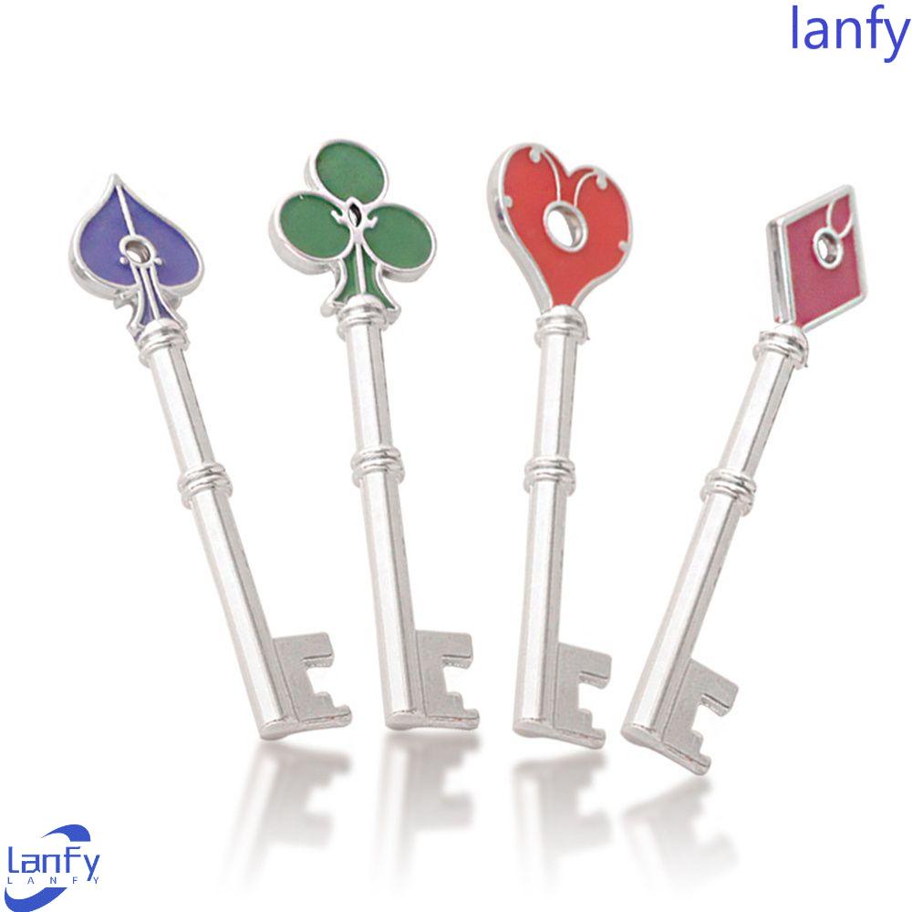 Lanfy Warga Evils For Men Cosplay Jewelry Square Plum Untuk Fans Key Holder Gantungan Kunci