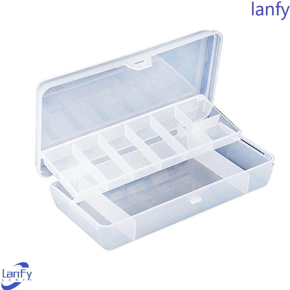 Lanfy Tempat Penyimpanan Professional Lure Fishing Compartment Organizer Alat Tangan Plastik