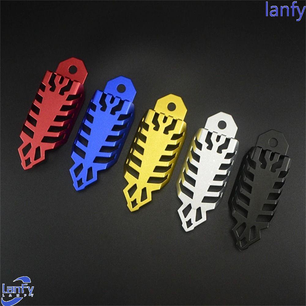 Lanfy Shock Absorber Cover Universal Motor Modifikasi Skuter Depan Belakang Aluminium Alloy Pelindung Peredam Kejut Motor Listrik