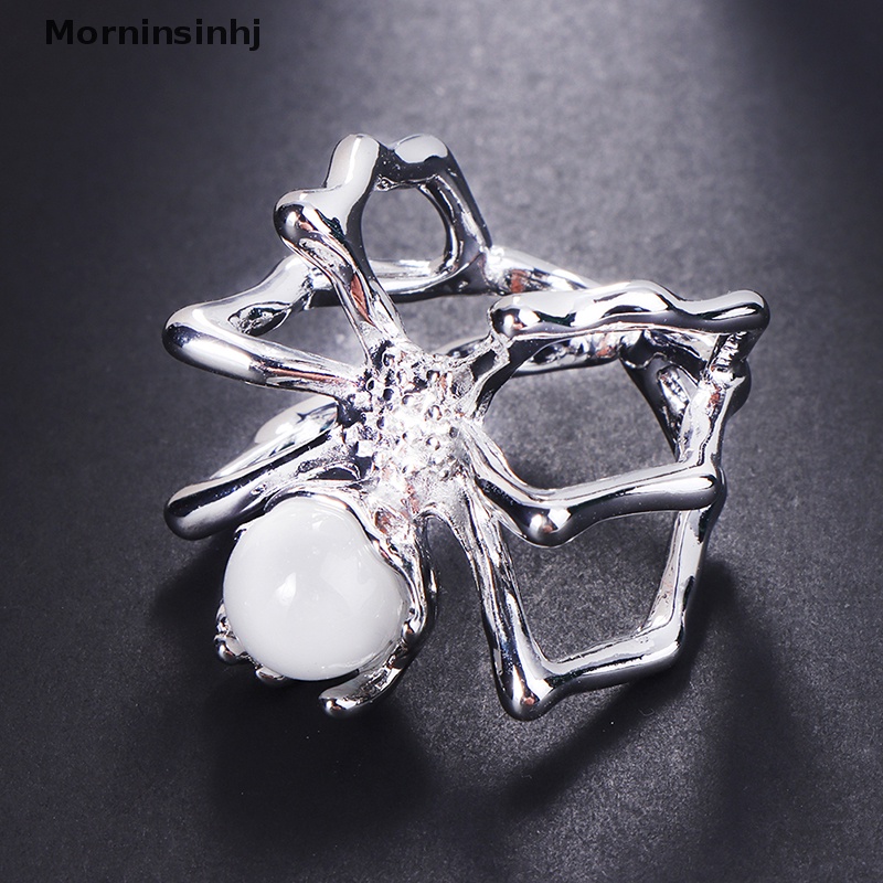 Mornin Baru Gothic Spider Cincin Untuk Wanita Pesona Punk Aesthetic Grunge Pasangan Cincin Vintage Barang Keren Pesta Perhiasan Tren Hadiah id