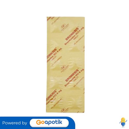 Bronkris 8 Mg Strip 10 Tablet