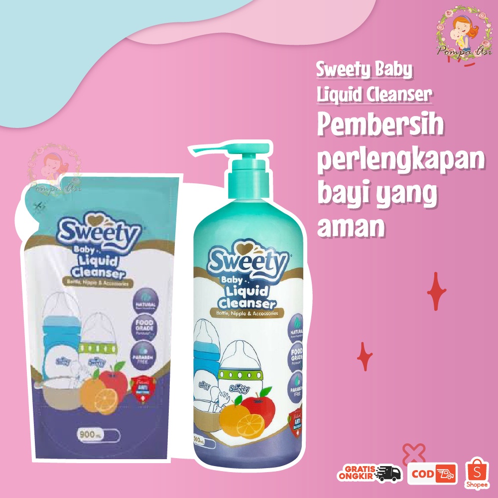 [PROMO] Sweety Baby Liquid Cleanser Pembersih Botol Susu Bayi Murah Sweety Nipple Cleanser